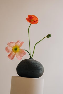 Ceramic Antracite Vase - Terra Collection III