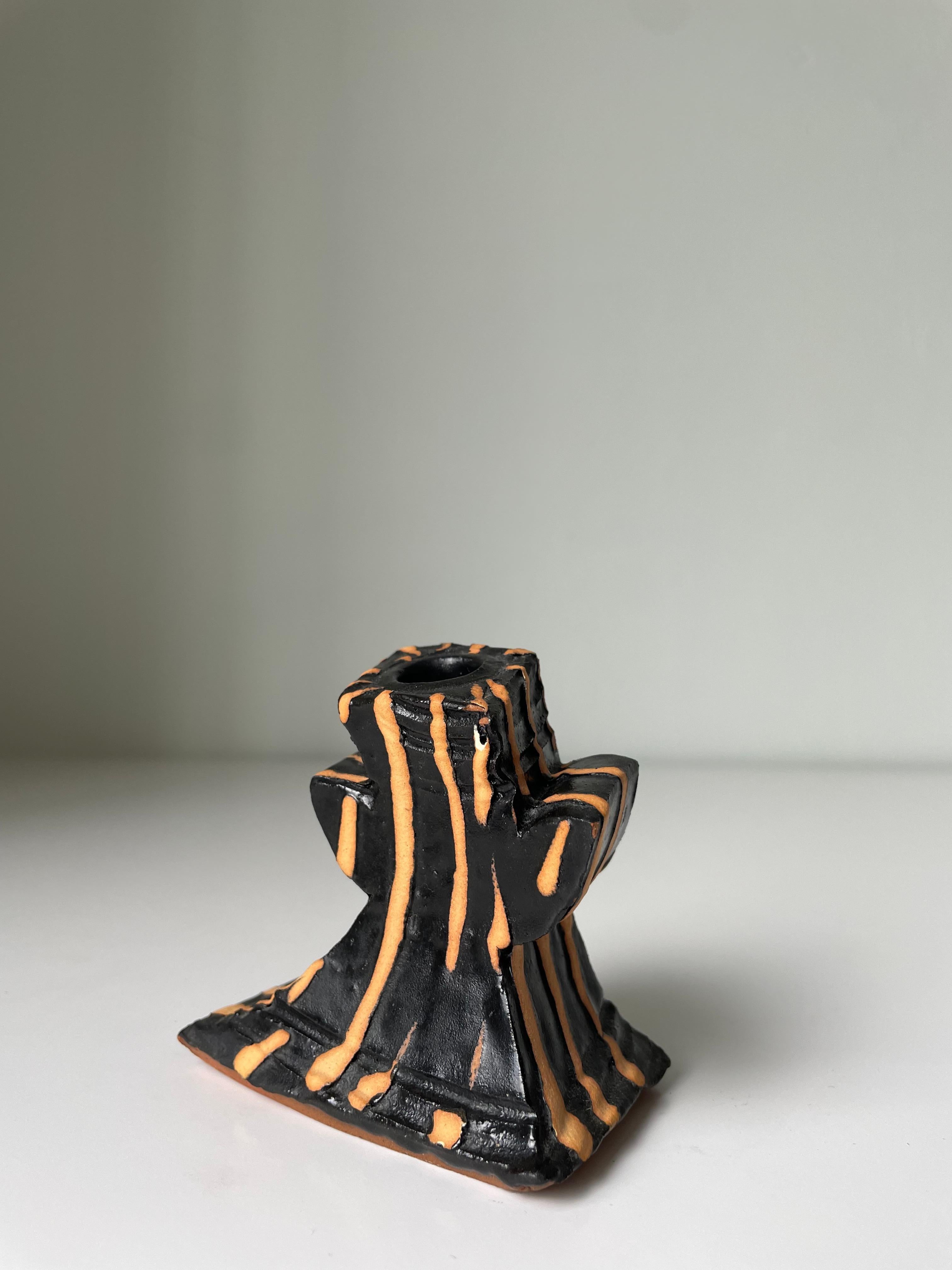 Richard Parker Sculptural Ceramic Art Candle Holder, New Zealand, ca 2003 For Sale 5