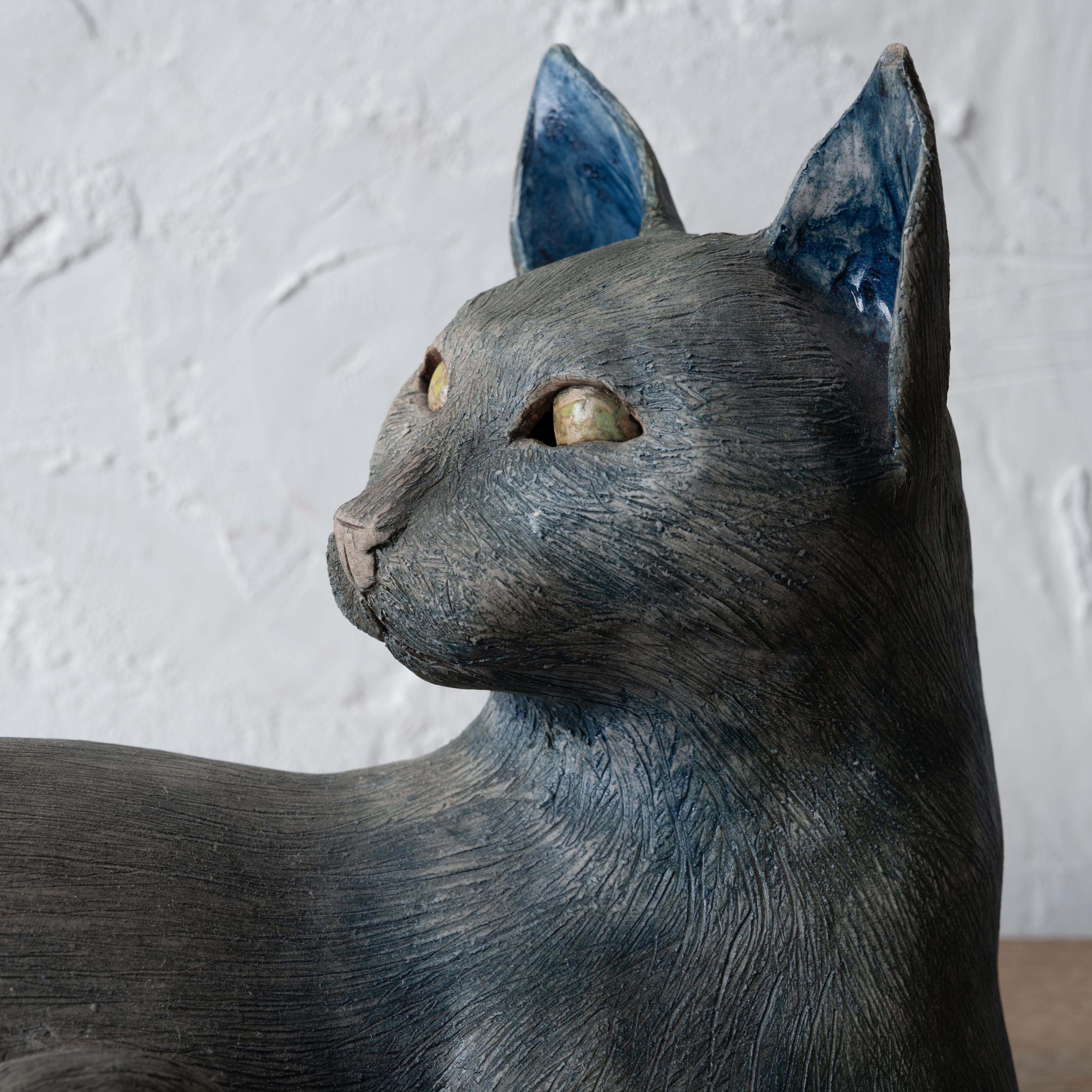 XXIe siècle et contemporain Chat en céramique en vente