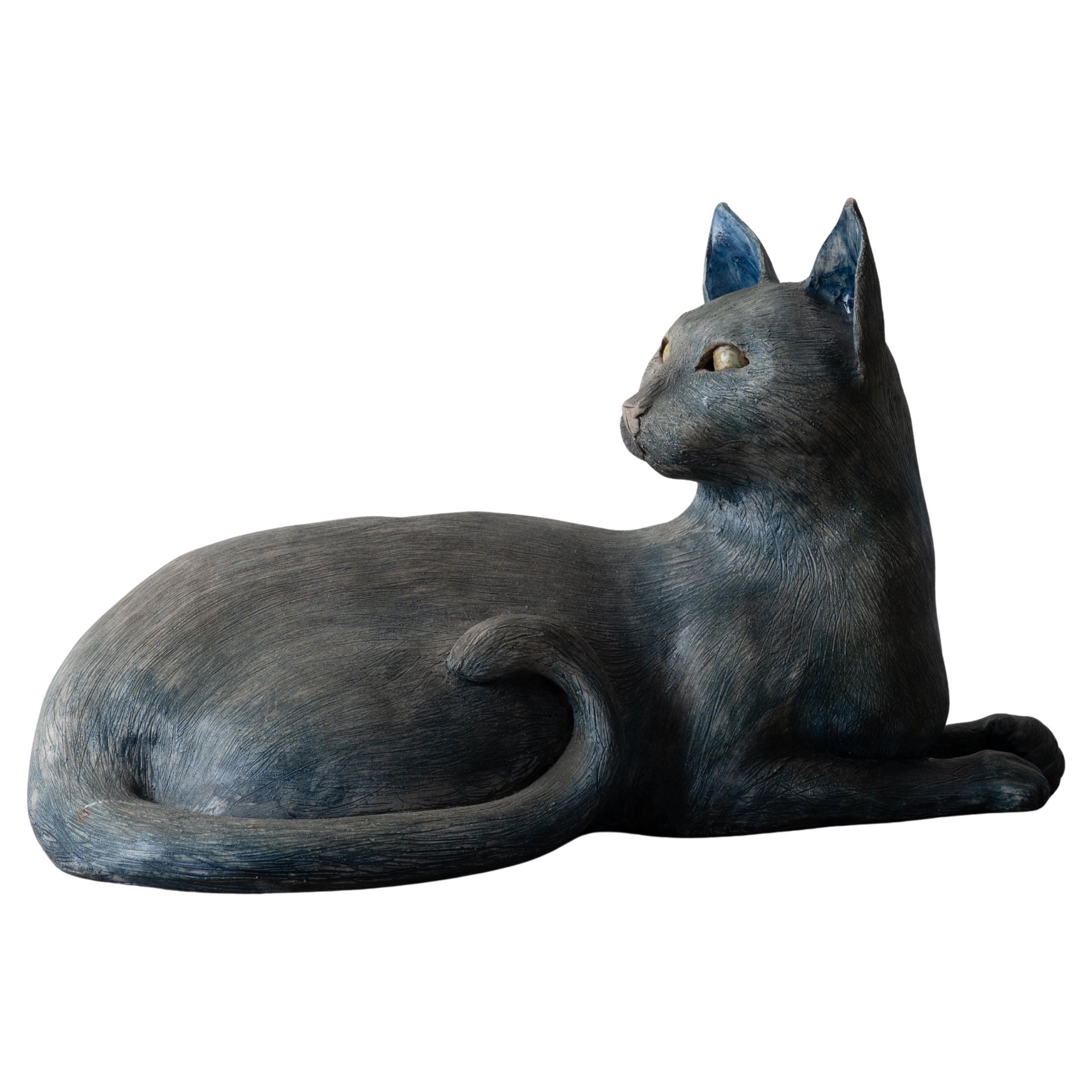 Chat en céramique en vente