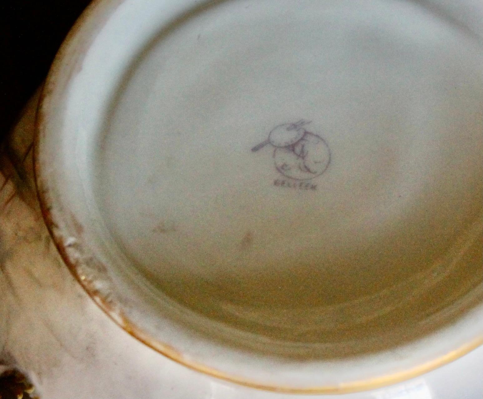 Ceramic Art Company ( C.A.C.)  American Belleck Painted Porcelain Vase For Sale 5