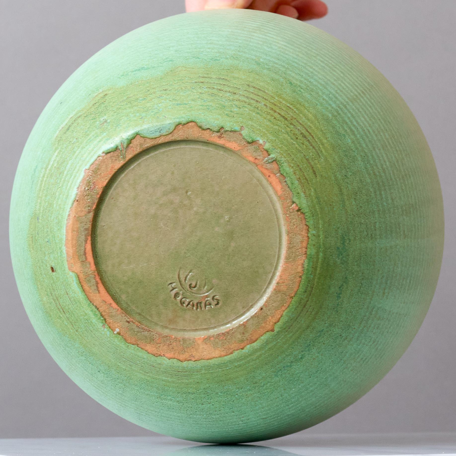 Ceramic Art Deco Floor Vase by Andersson & Johansson, Höganäs, Sweden, 1930s. For Sale 4