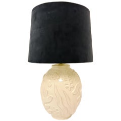 Ceramic Art Deco Table Lamp by Upsala Ekeby, Sweden