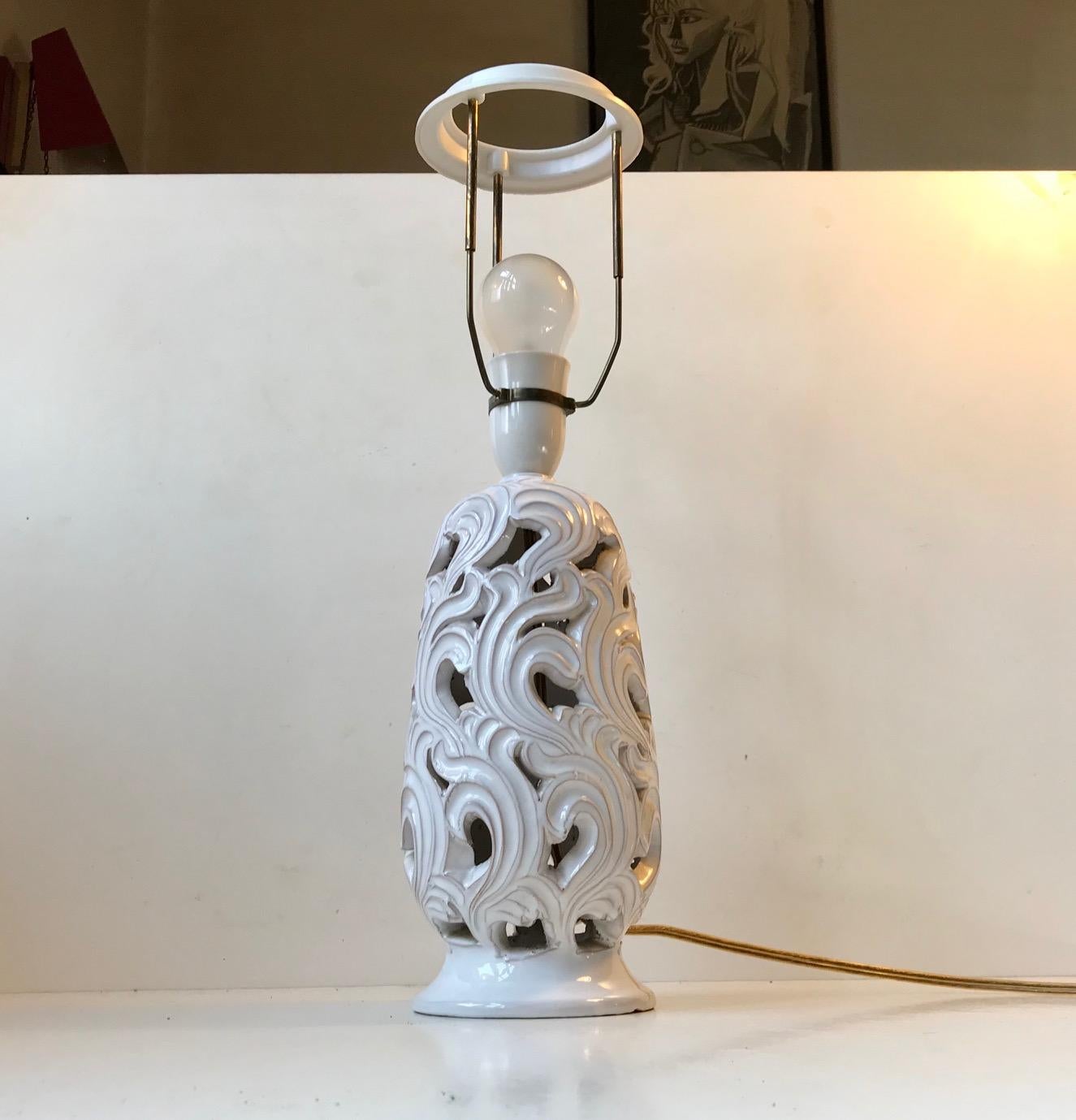 ceramic art deco lamp