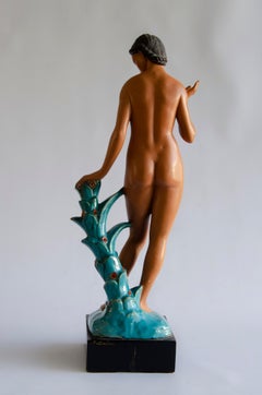 Ceramica Art Deco Donna Artista Pattarino