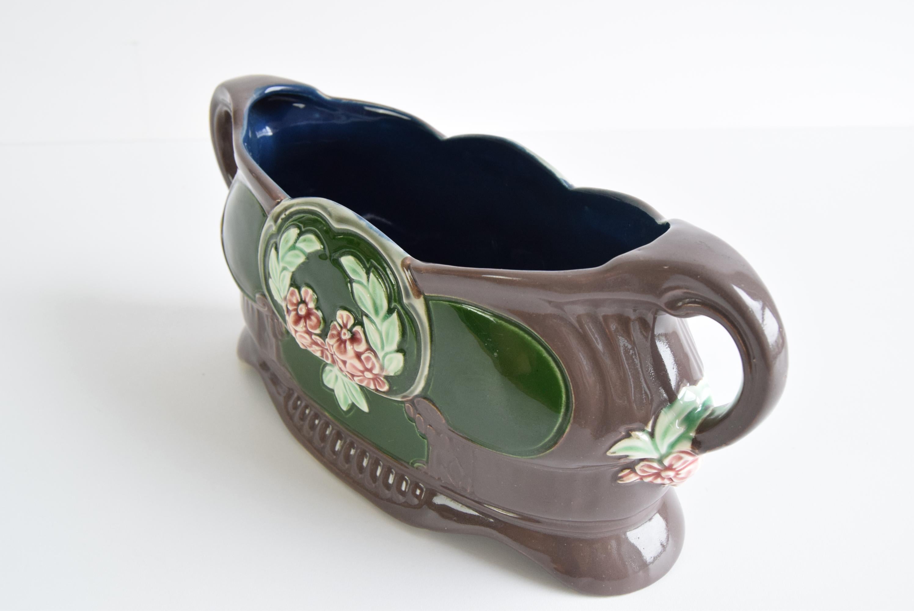 Céramique Jardinière Art Nouveau, vers 1900 en vente