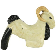 Ceramic Art Pottery Goat Attributed to Vienna Wiener Werkstatte