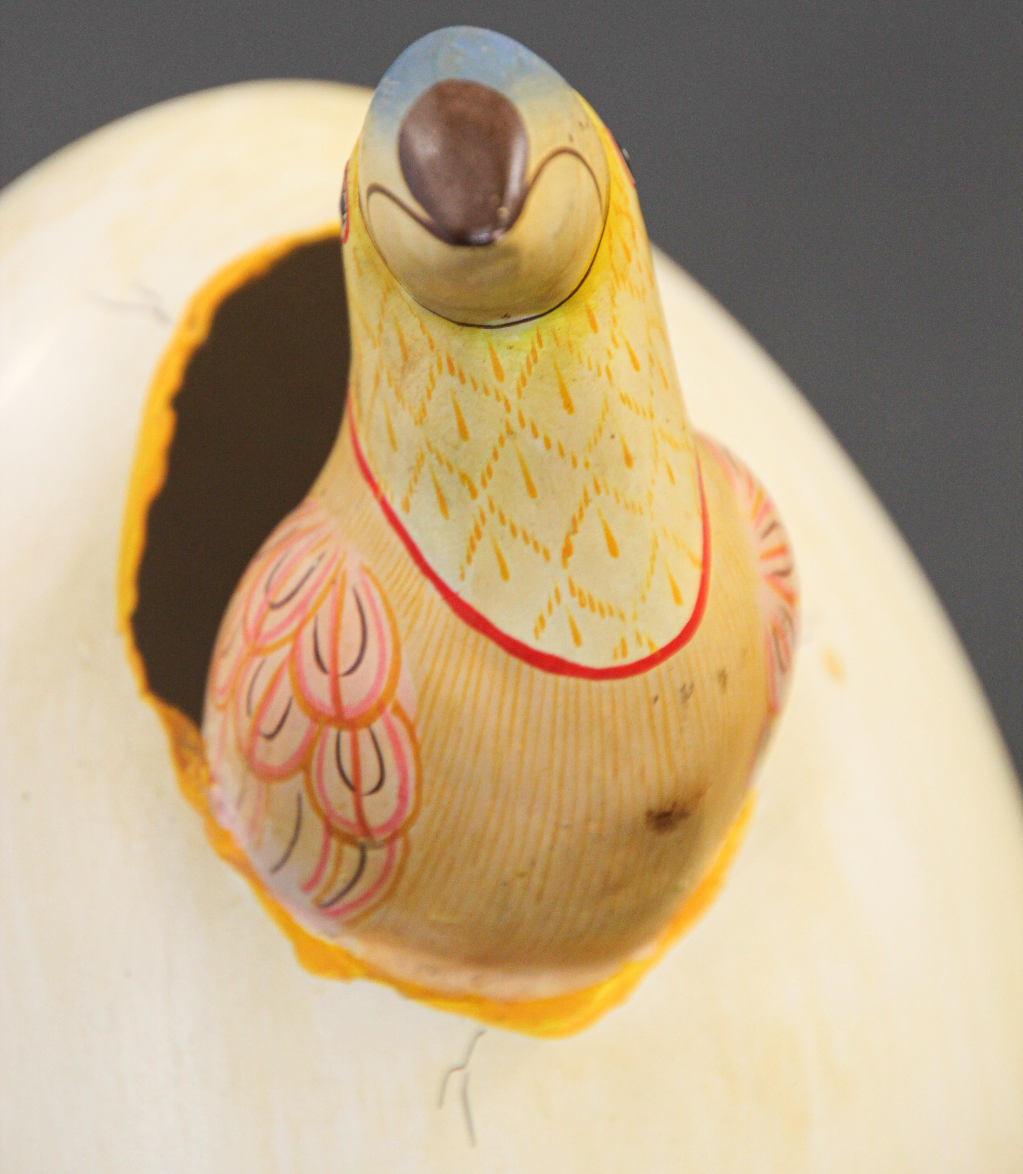 Ceramic Art Sculpture Toucans in Egg Hatching Mexico 1