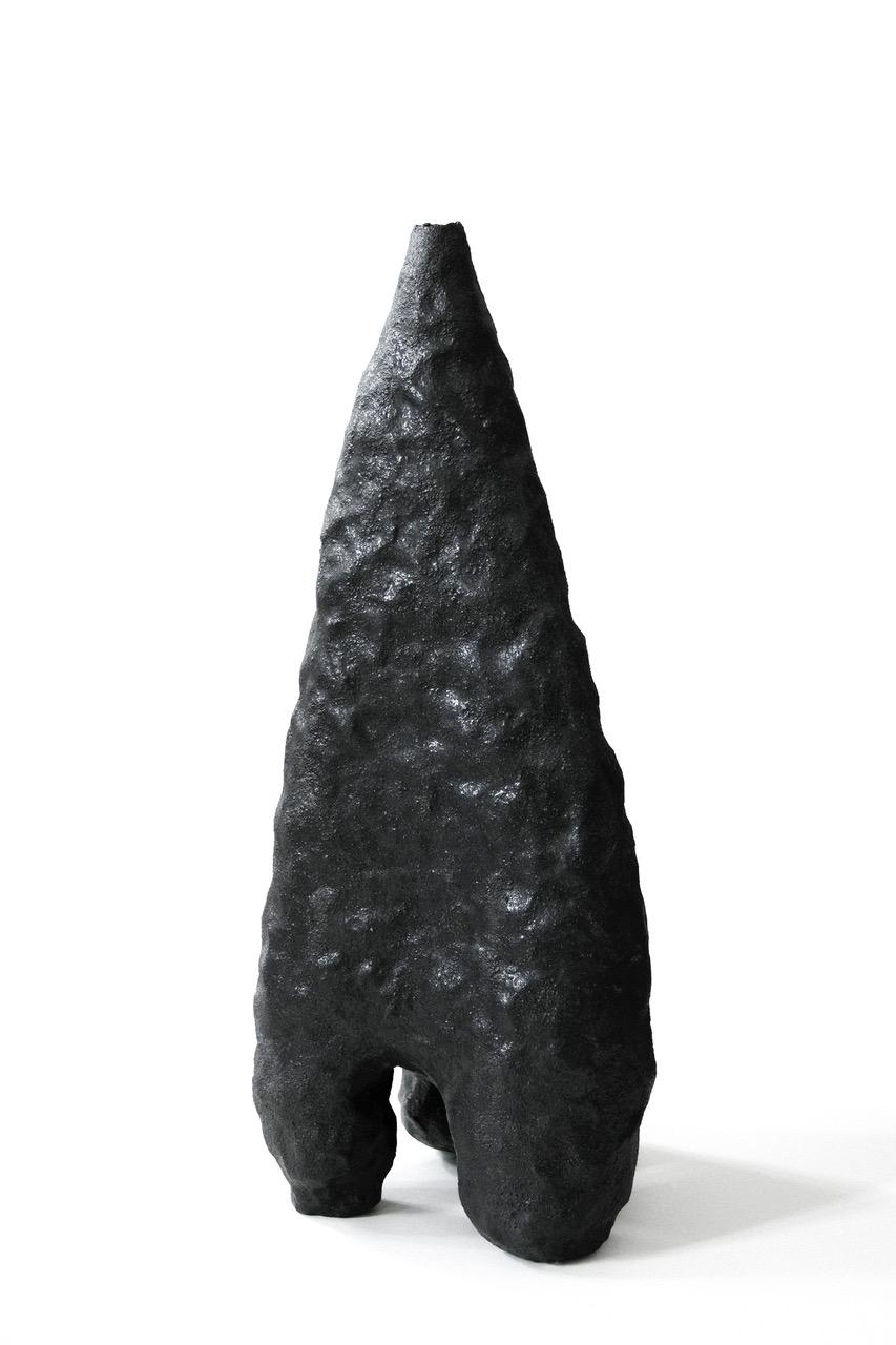 Ceramic Artwork Signed by Jojo Corväiá, Black Cathedral For Sale 1