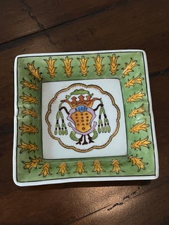 Ceramic Ashtray Catch All Tray Dish in the Style of Hermes