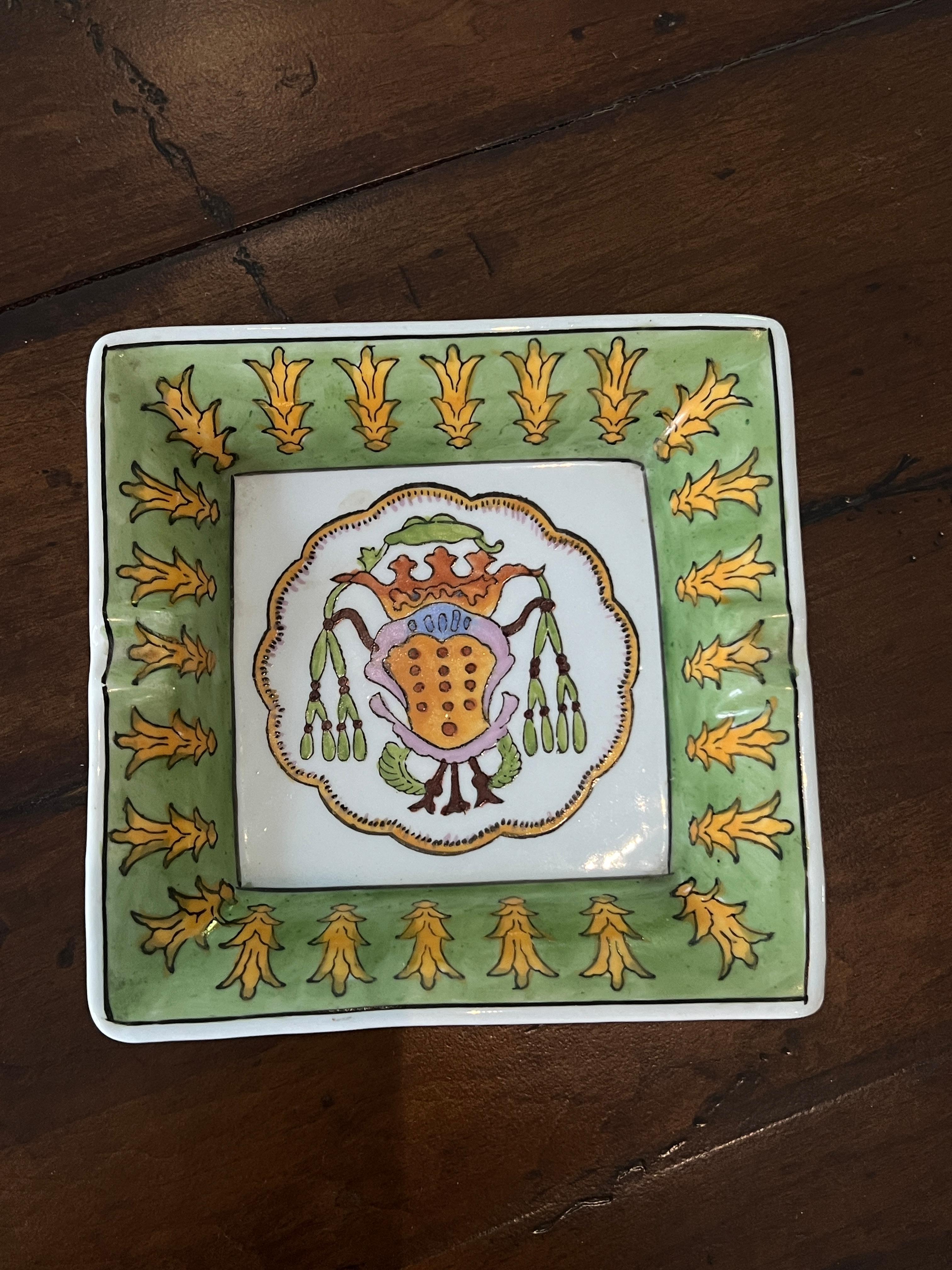 Plato Bandeja Cenicero de Cerámica Estilo Hermes Cerámico en venta