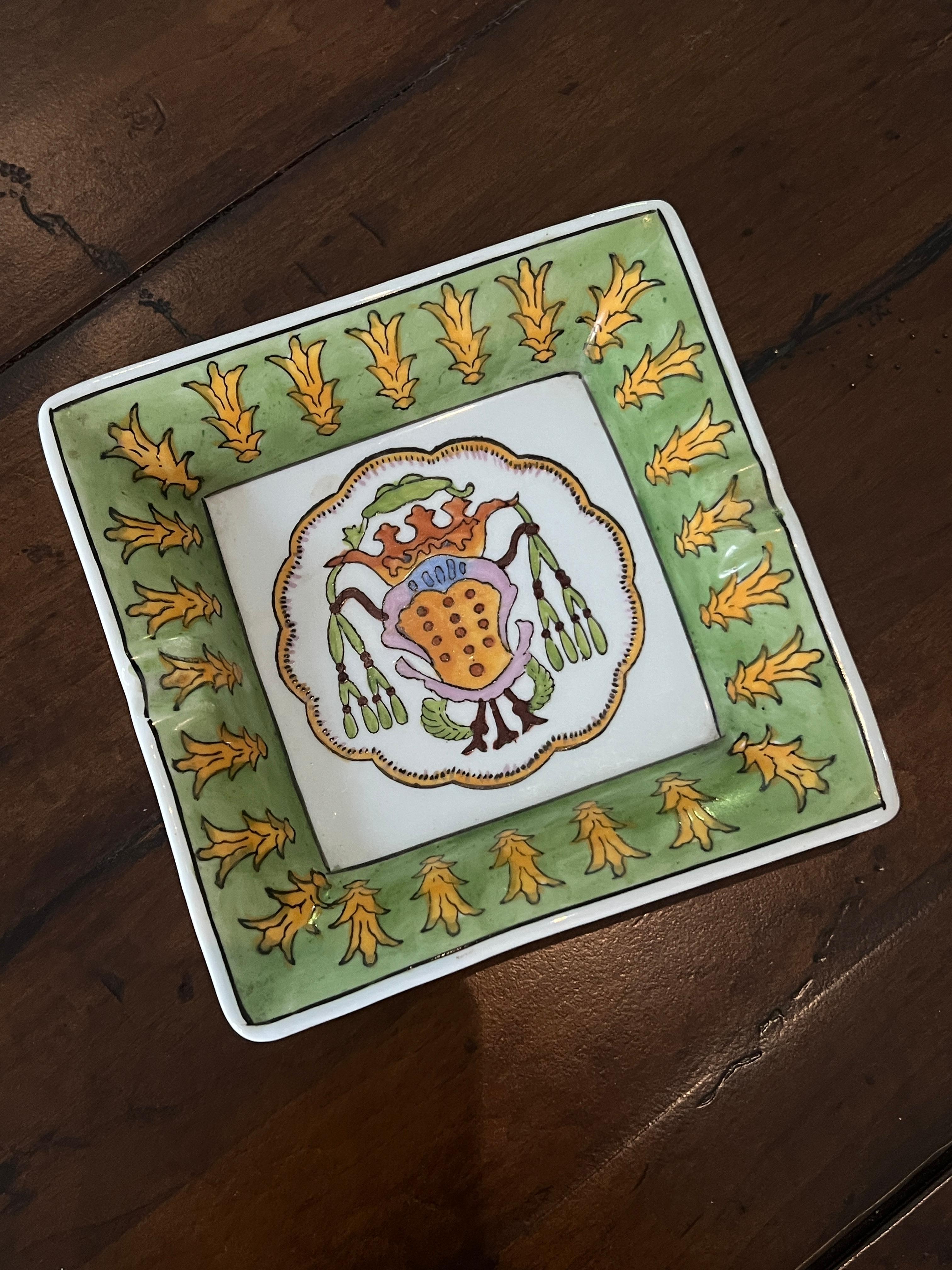 Plato Bandeja Cenicero de Cerámica Estilo Hermes en venta 2