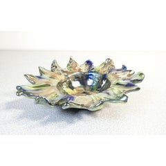 Ceramic Ashtray Signed VM Albisola, Esa Mazzotti, Mid-20th Century