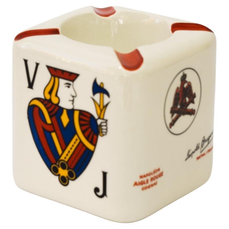 Posacenere in ceramica con carta da gioco motivs france 1960 circa
Condizioni originali
