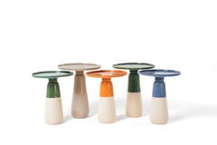 Table à balustres en céramique par +55design - Le grès rencontre le minimalisme rococo