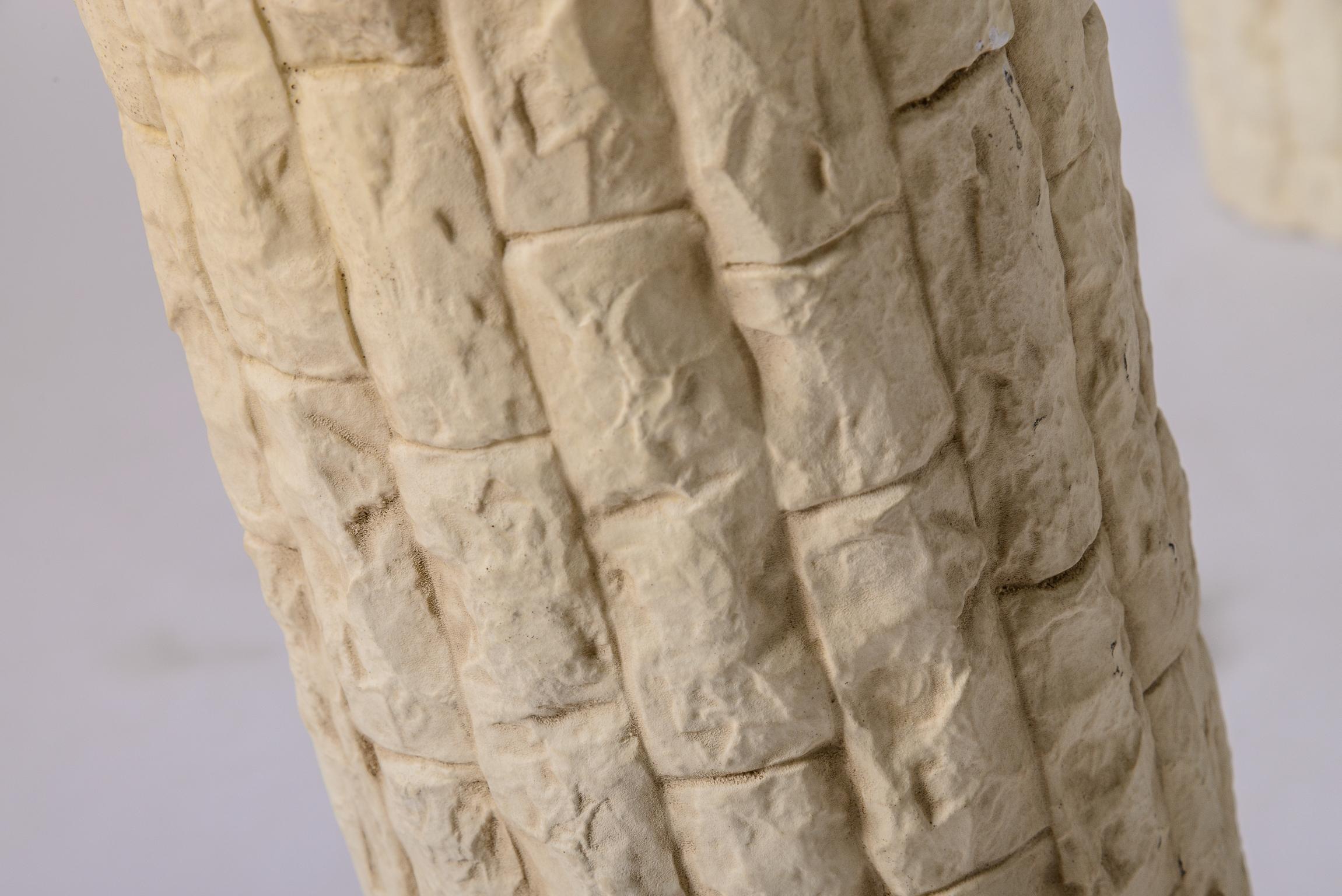 Late 20th Century Ceramic Bark Table Lamps For Sale