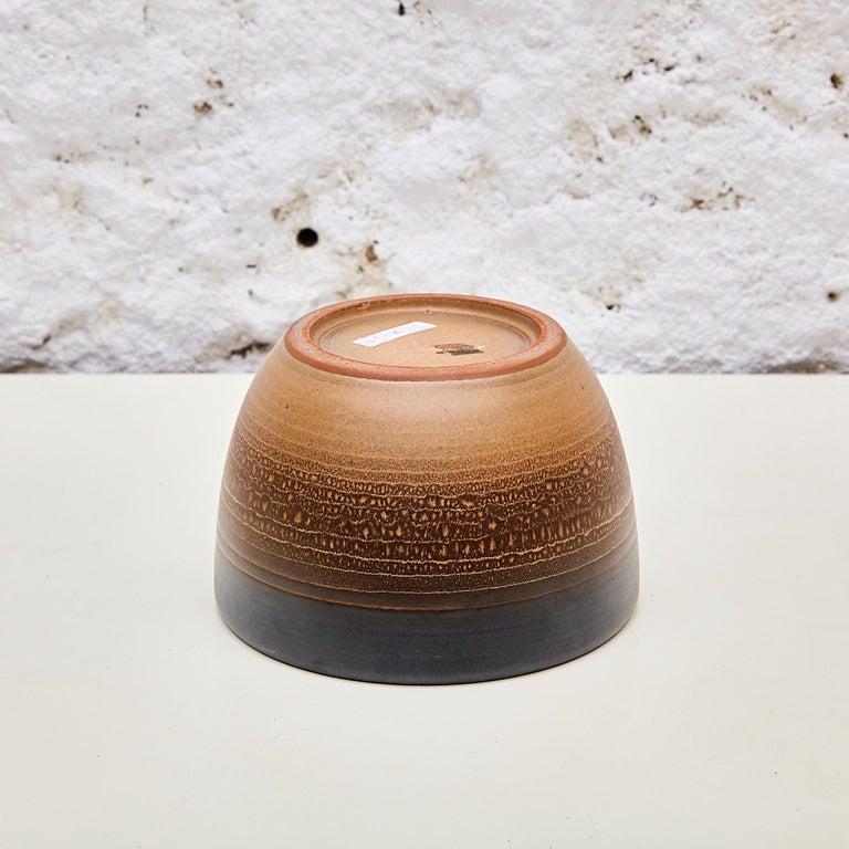 Ceramic Base by Catalan Ceramist Jordi Aguadé – Circa 1960, Signed For Sale 1