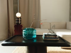 Lampada da terra con base in ceramica Blue Modern Handcrafted