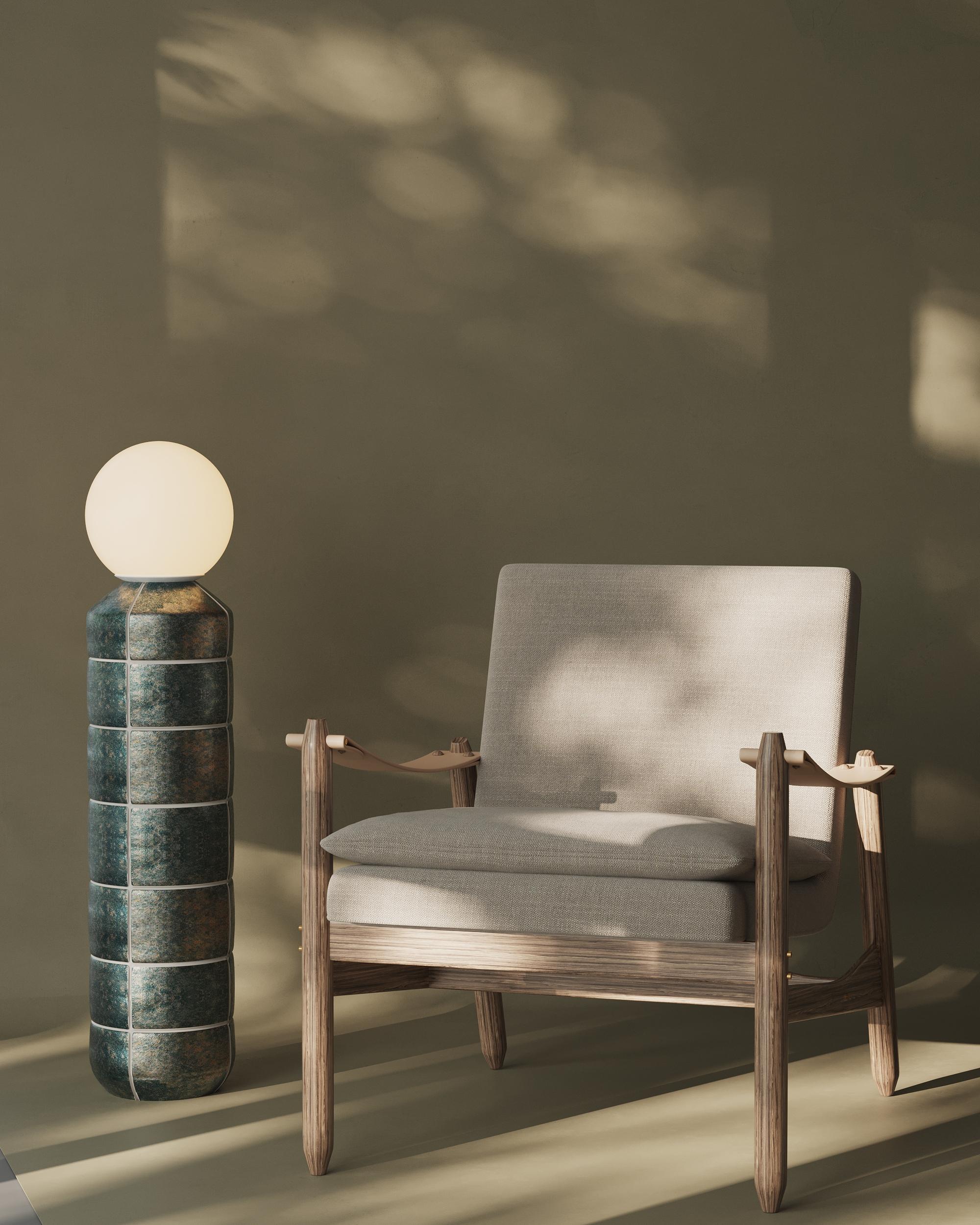 Lampadaire Spot en céramique Greene & Greene Modern Handcrafted Neuf - En vente à Vilnius, LT