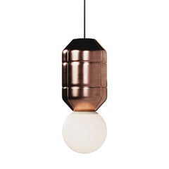 Ceramic Base Spot Pendant Lamp Crocodile Copper Modern Handcrafted