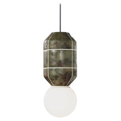 Base en céramique Lampe à suspension Spot Crocodile Greene & Greene Modern Handcrafted