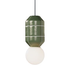 Ceramic Base Spot Pendant Lamp Green Modern Handcrafted