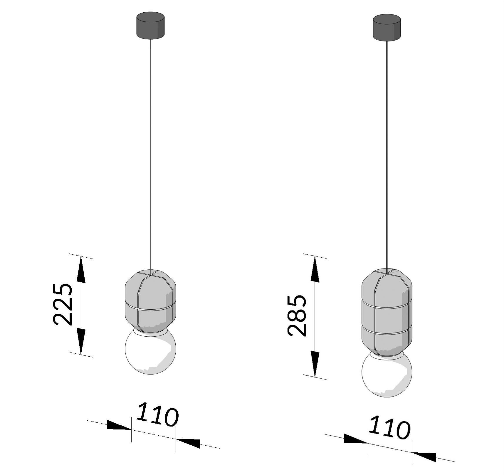 Lampada a sospensione a spot con base in ceramica Whiting, moderna e artigianale In condizioni Nuovo in vendita a Vilnius, LT