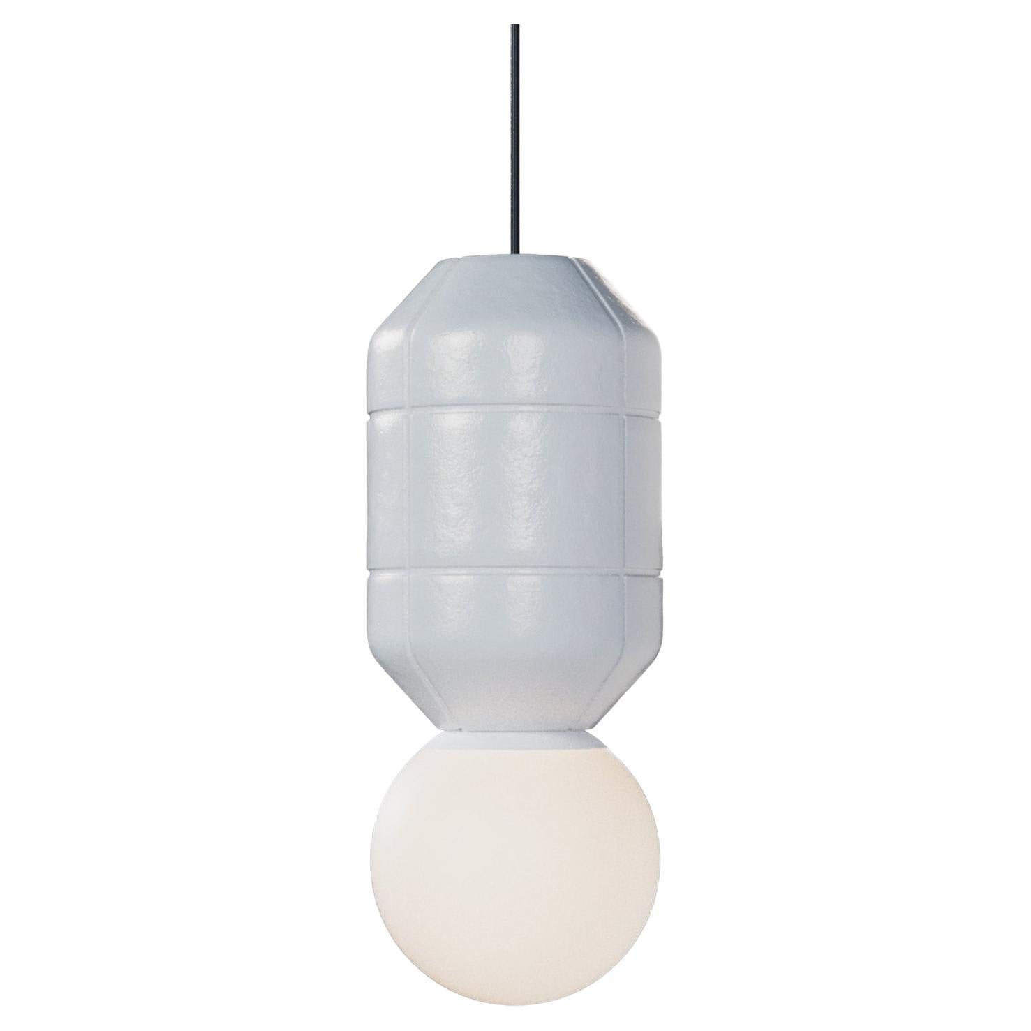 Lampada a sospensione a spot con base in ceramica Whiting, moderna e artigianale in vendita