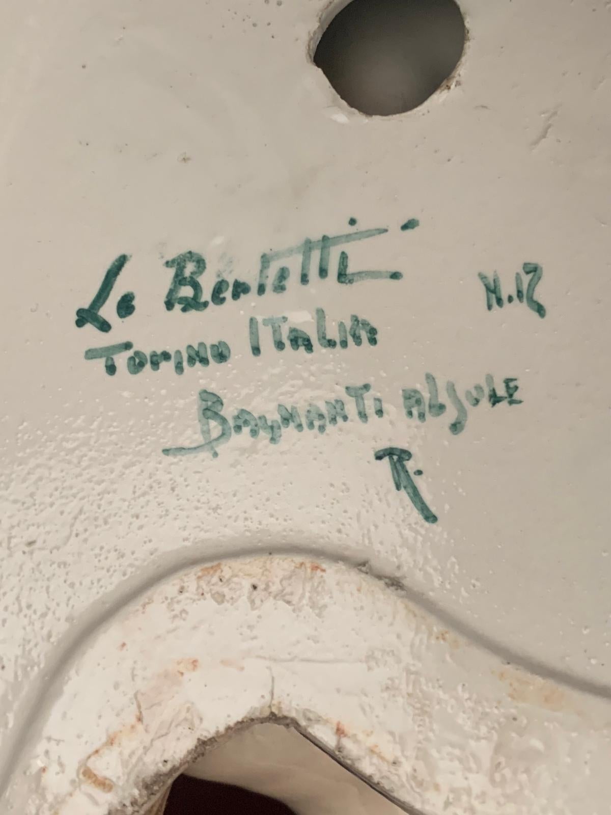 Bagnanti al sole in ceramica di Le Bertetti Torino, 1940 in vendita 4