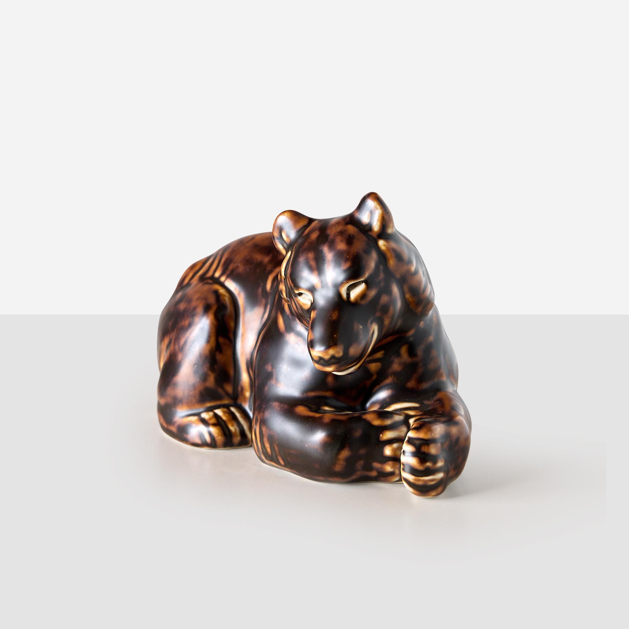 Moderno Orso in ceramica di Knud Kyhn in vendita