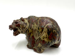 Ceramic Bear Figurine by Knud Khyn, Royal Copenhagen, 1950s
