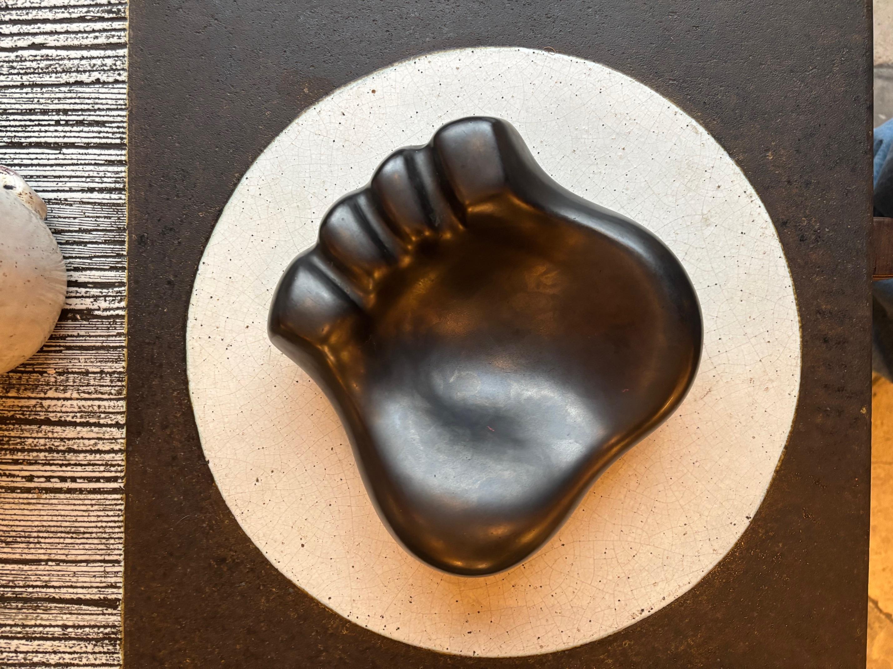 Black bear paw by Georges Jouve, signed, 1960's