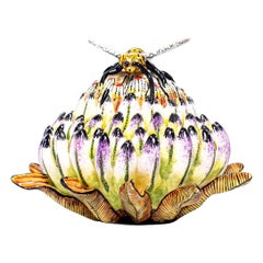 Boîte à bijoux abeille en céramique Fabriqué à la main en Afrique du Sud