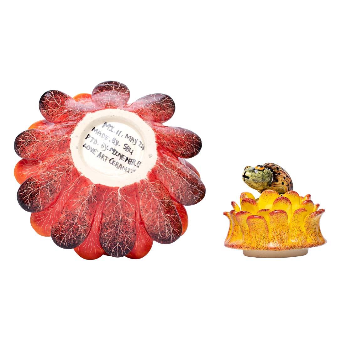 Modern Ceramic Beetle  Jewelry Box  , hand made in South Africa