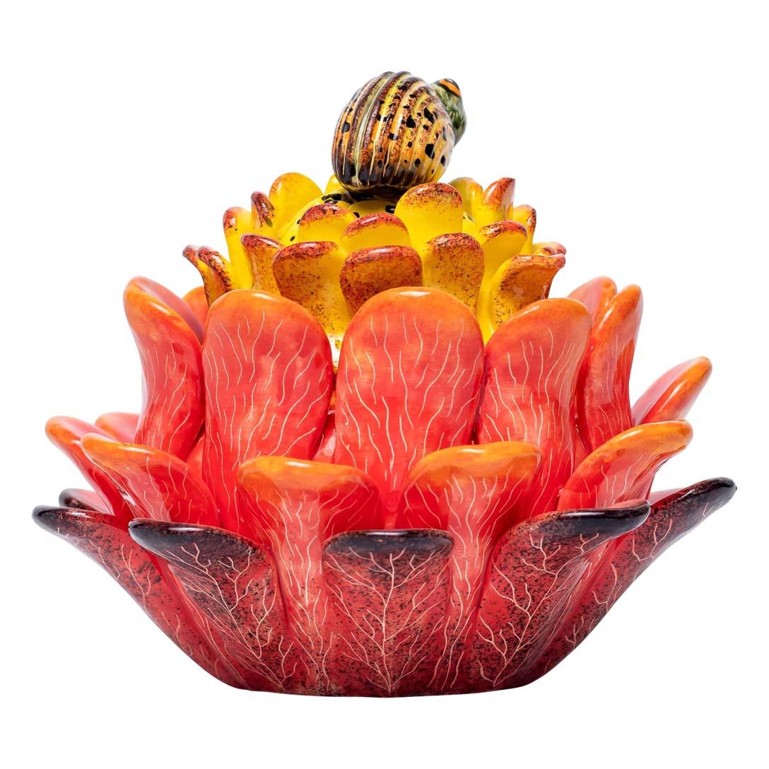Ceramic Beetle  Jewelry Box  , hand made in South Africa In Excellent Condition In North Miami, FL