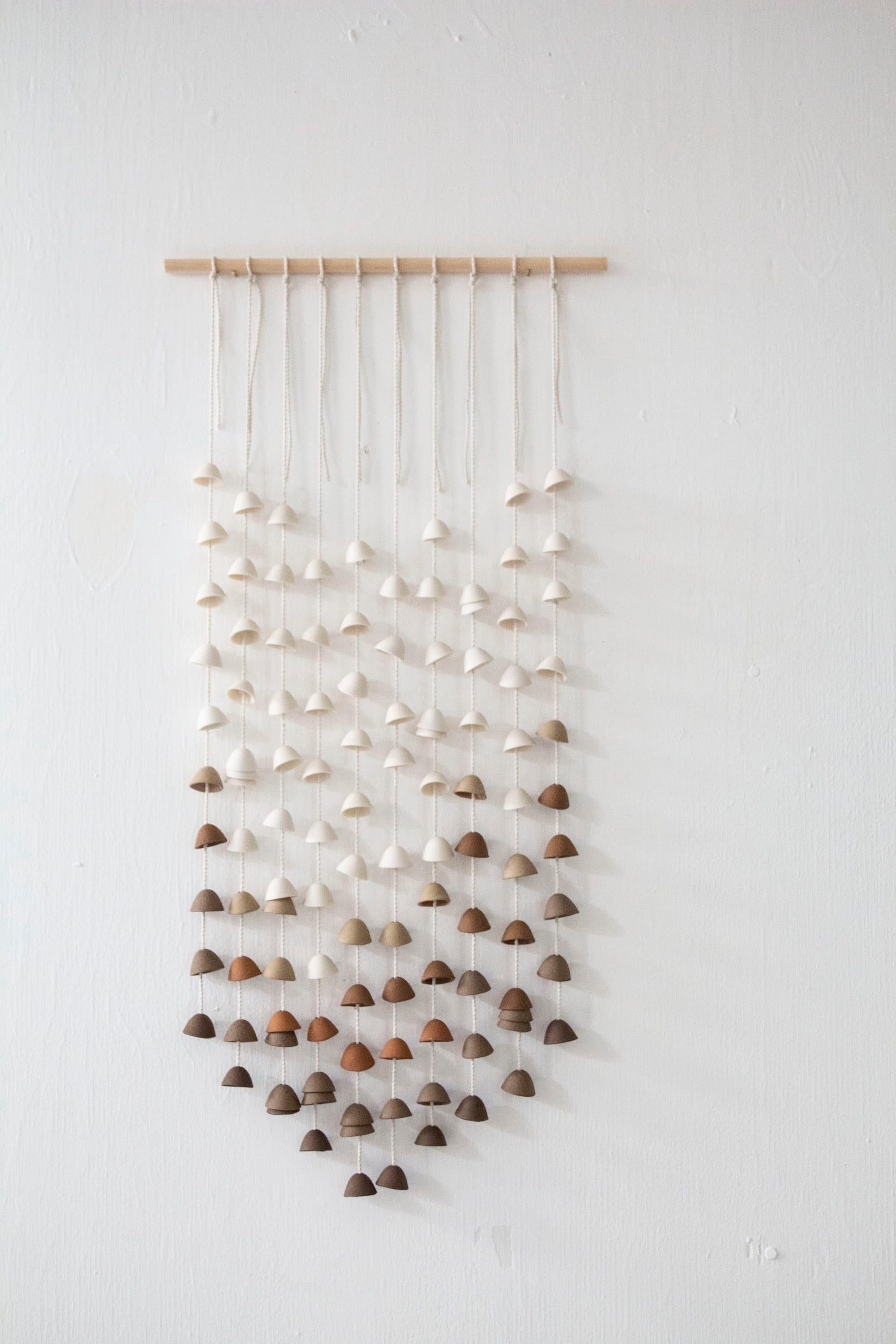Organic Modern Ceramic Bells - Wall Hangings For Sale