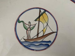 Ceramic Bezel by Gio Ponti for Richard Ginori, 1930s