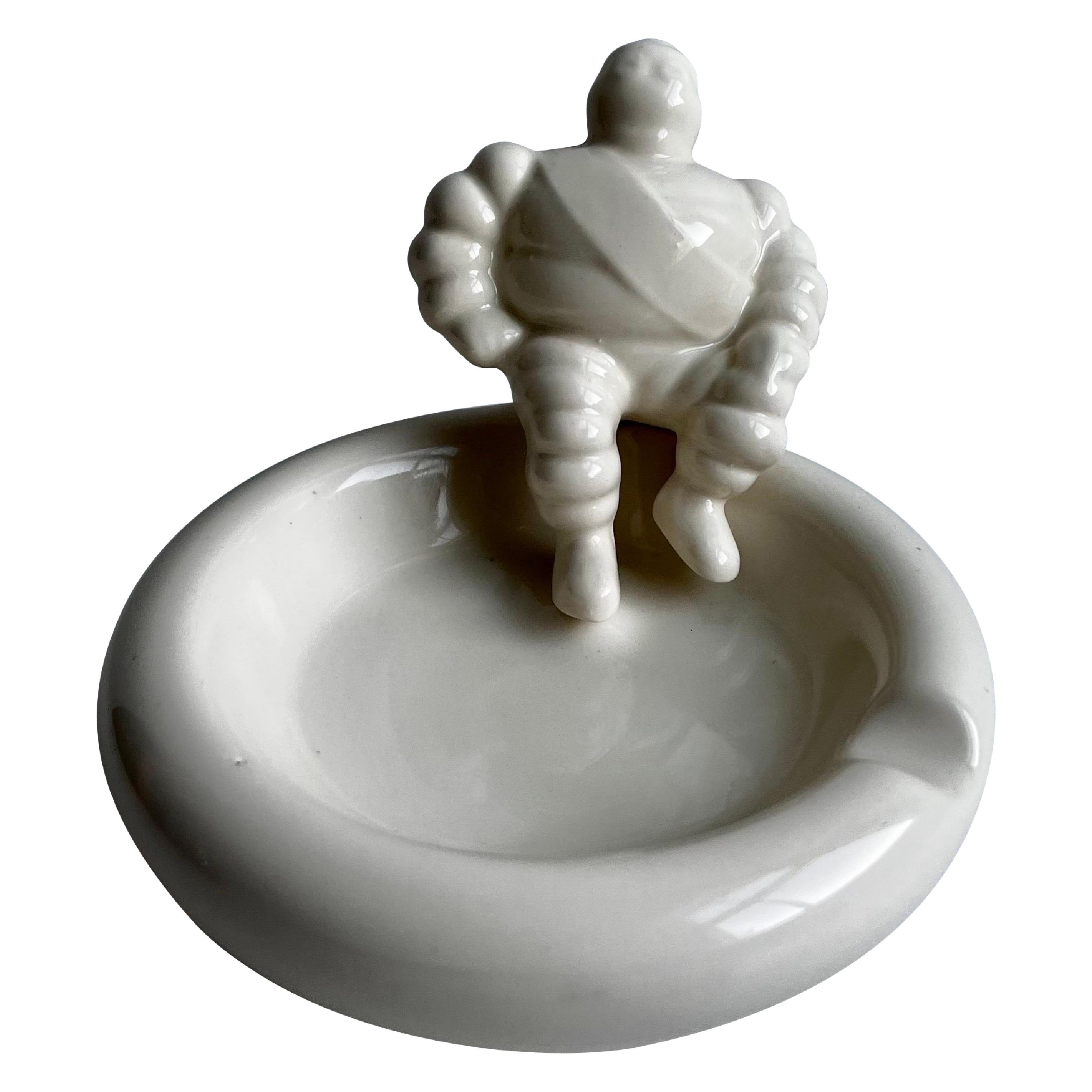Ceramic Bibendum "Michelin Man" Ashtray, England For Sale