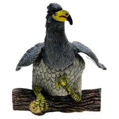 Keramik Vogelkasten Hand Made in Südafrika ein  Von der Art
