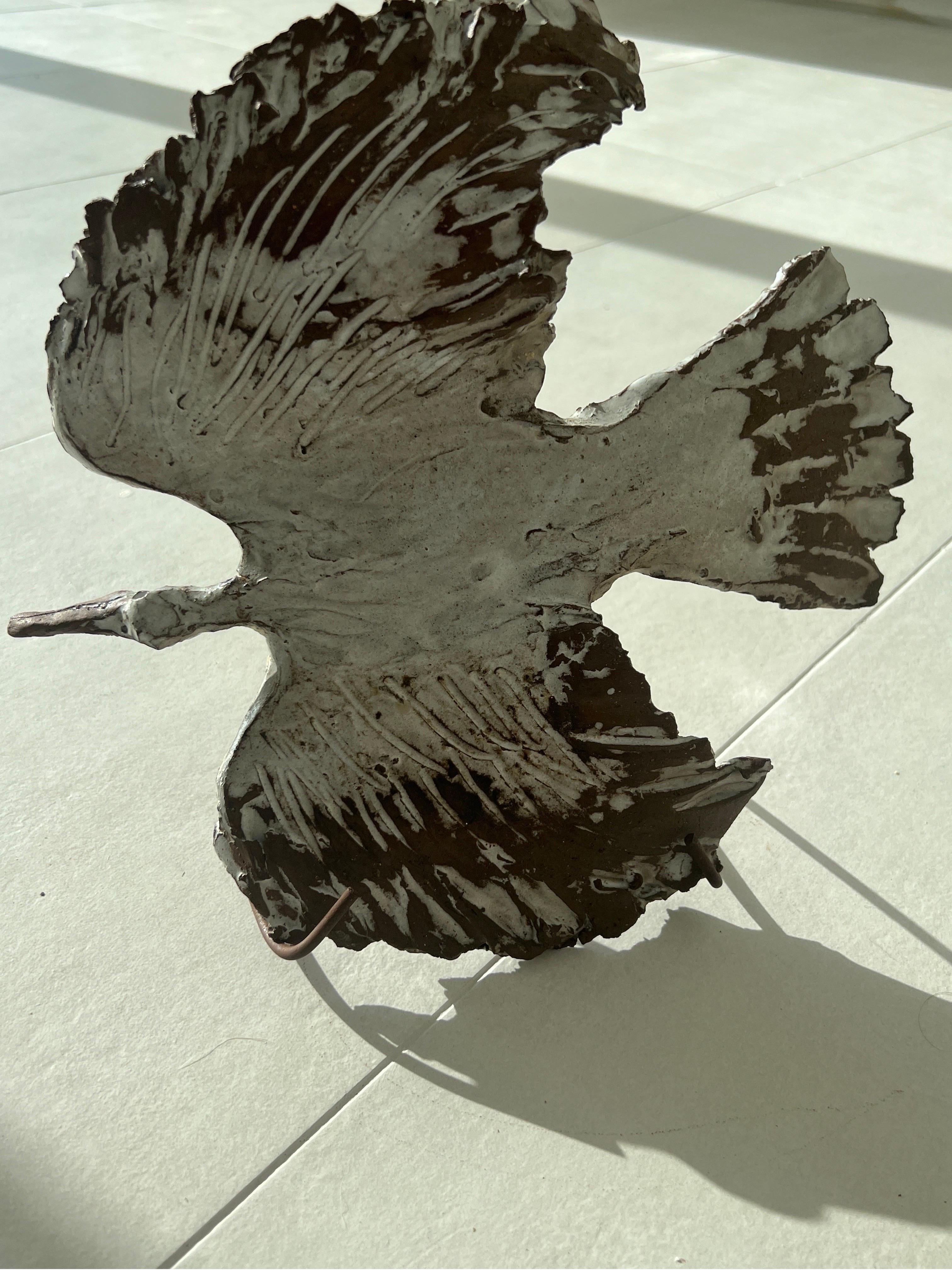Late 20th Century Ceramic bird by Piano Vallauris  For Sale