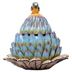 Ceramic Bird Jewelry Box  , hand made in South Africa