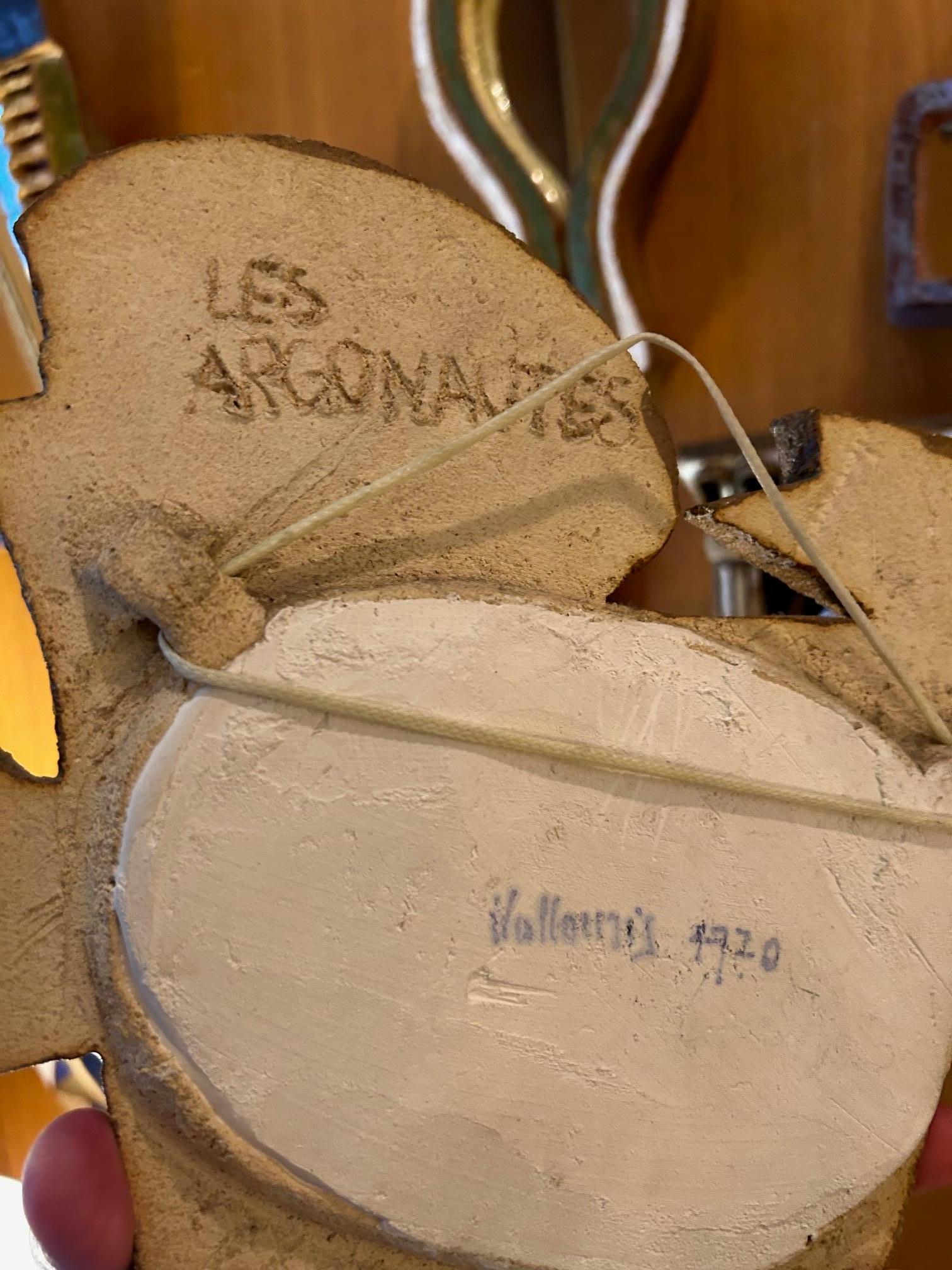 Keramik-Vogelspiegel von Les Argonautes, Frankreich, Vallauris, 1970er Jahre (Ende des 20. Jahrhunderts) im Angebot