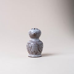 Salero Búho en cerámica de Jeanne y Norbert Pierlot Circa 1960