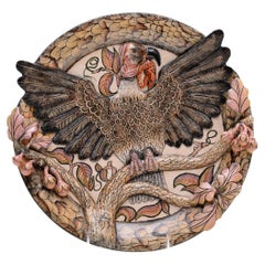 Ceramic Bird Plate , hand made in South Africa