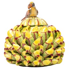 Portagioie in ceramica Bird Protea  , realizzato a mano in Sudafrica
