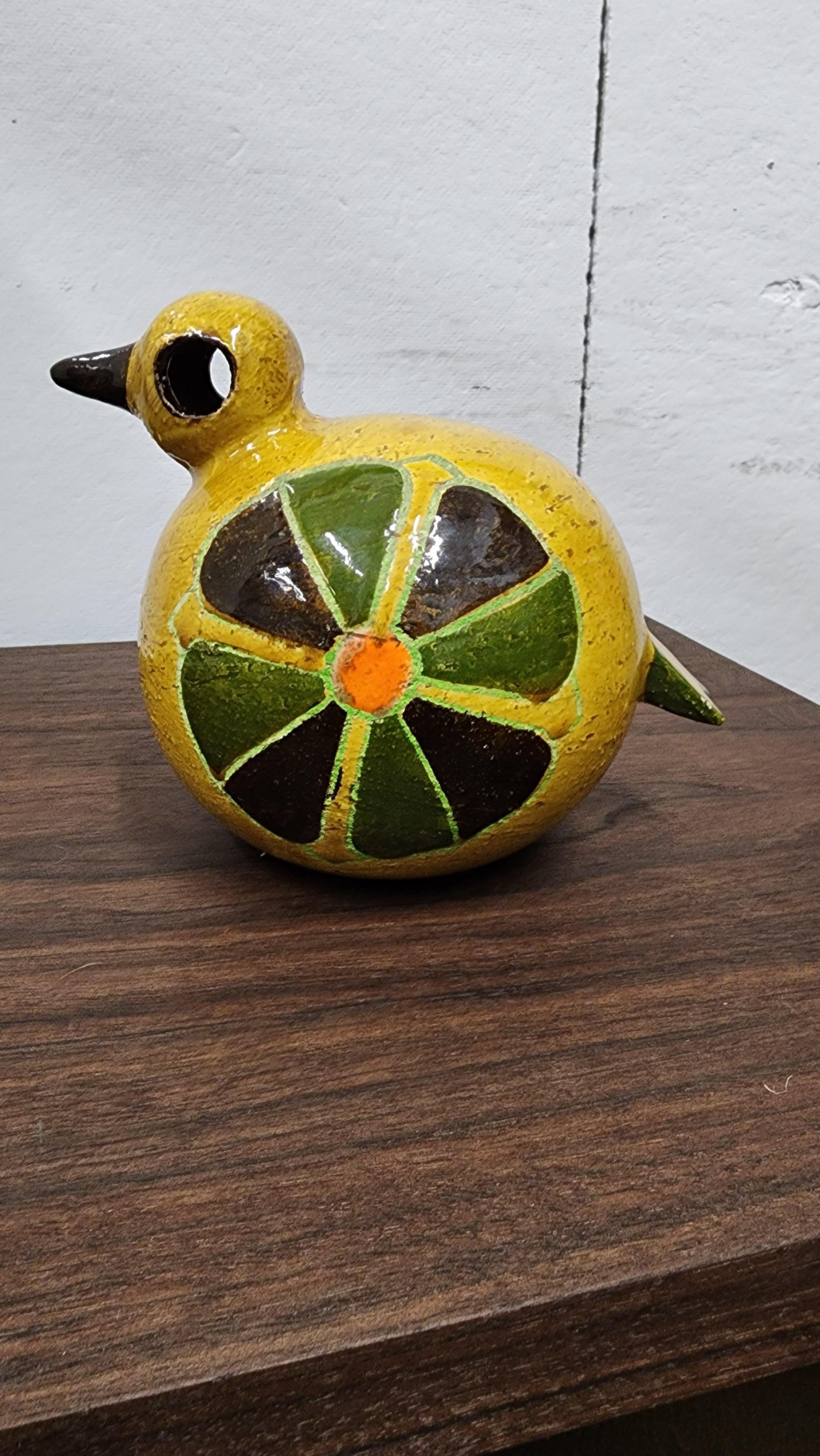 Keramik-Vogel-Skulptur aus Keramik von Aldo Londi im Angebot 1