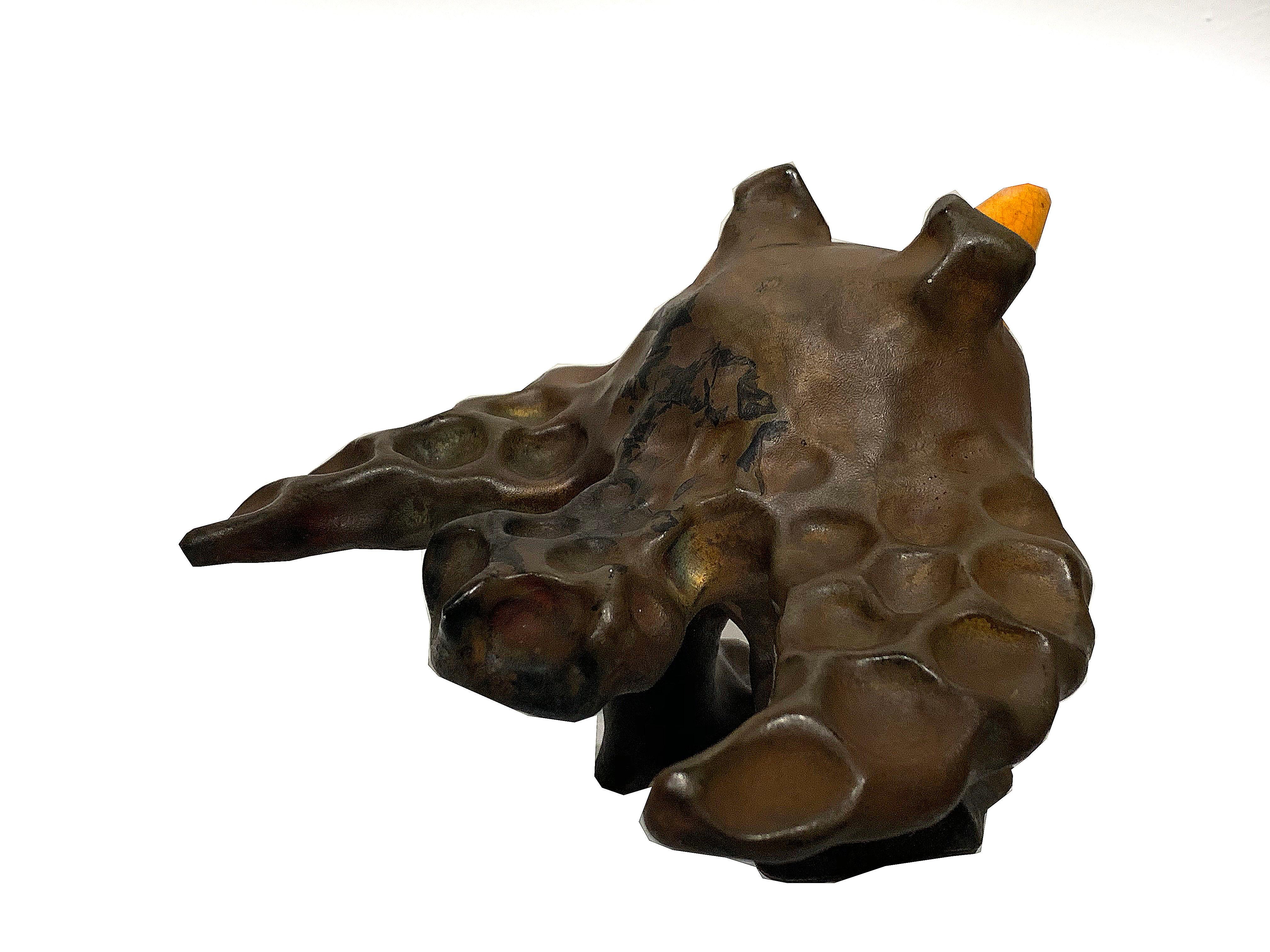 Ceramic Bird Sculpture In Good Condition For Sale In San Diego, CA