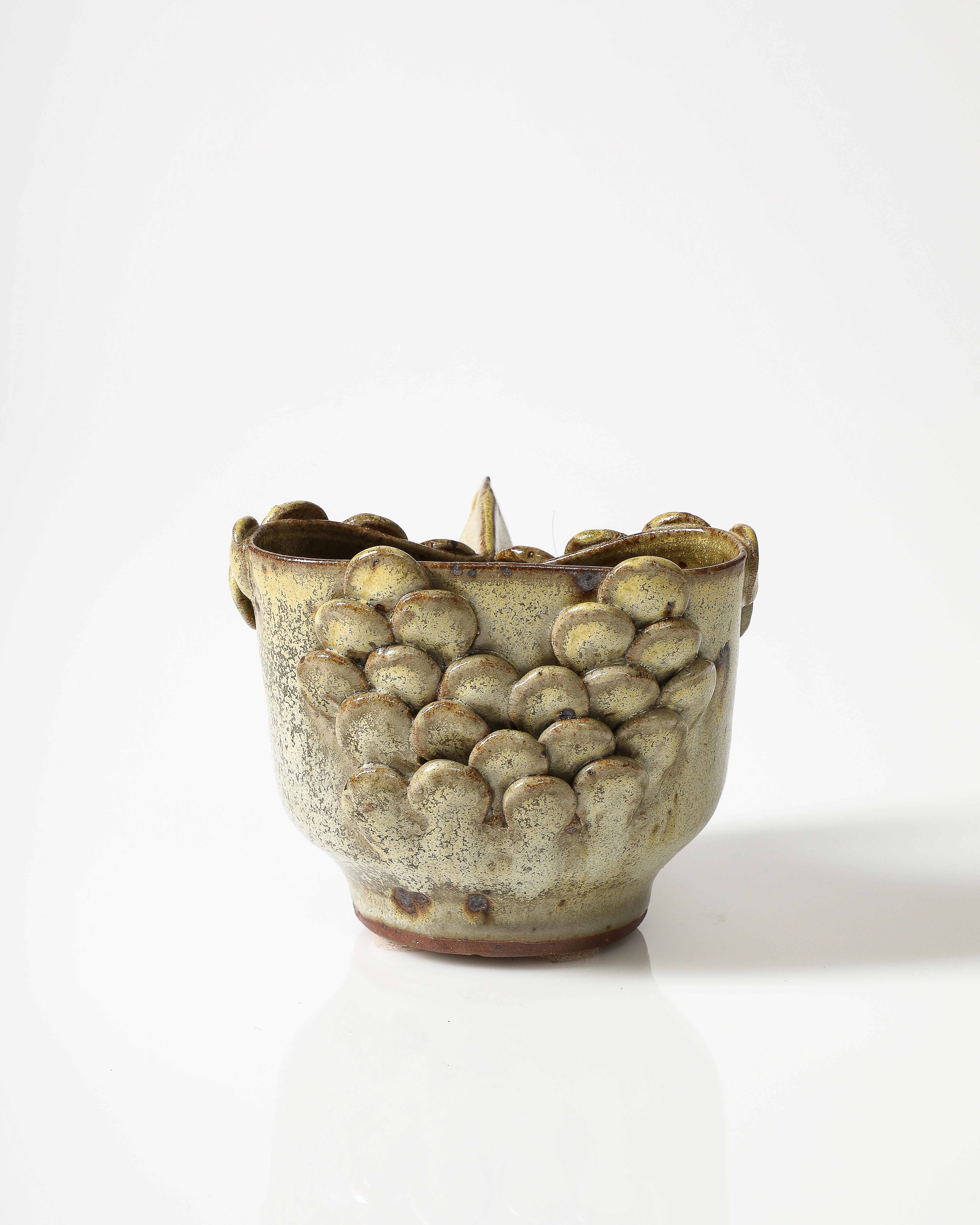 Mid-20th Century Ceramic Bird Sculpture, France, c. 1960 For Sale