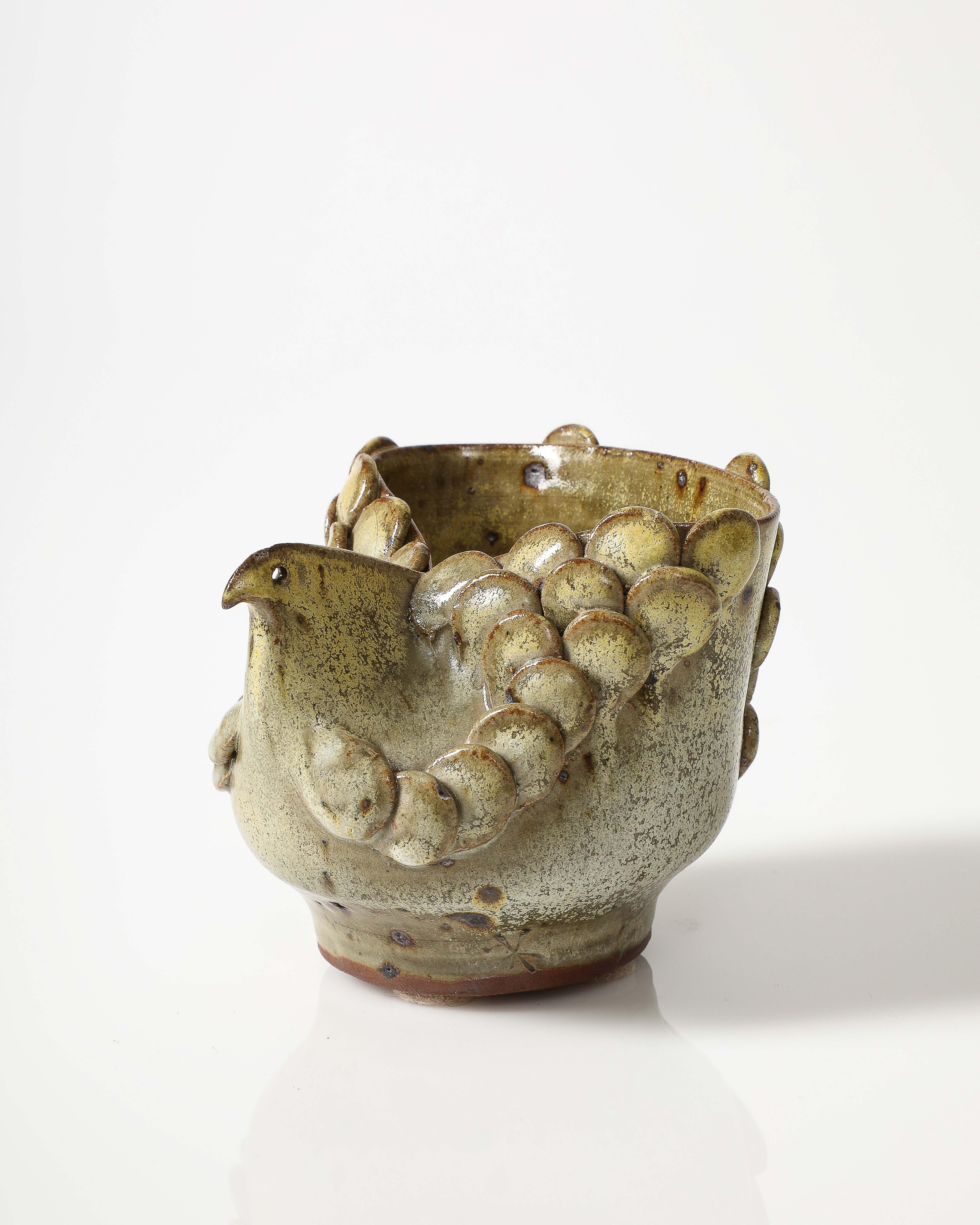 Ceramic Bird Sculpture, France, c. 1960 For Sale 1