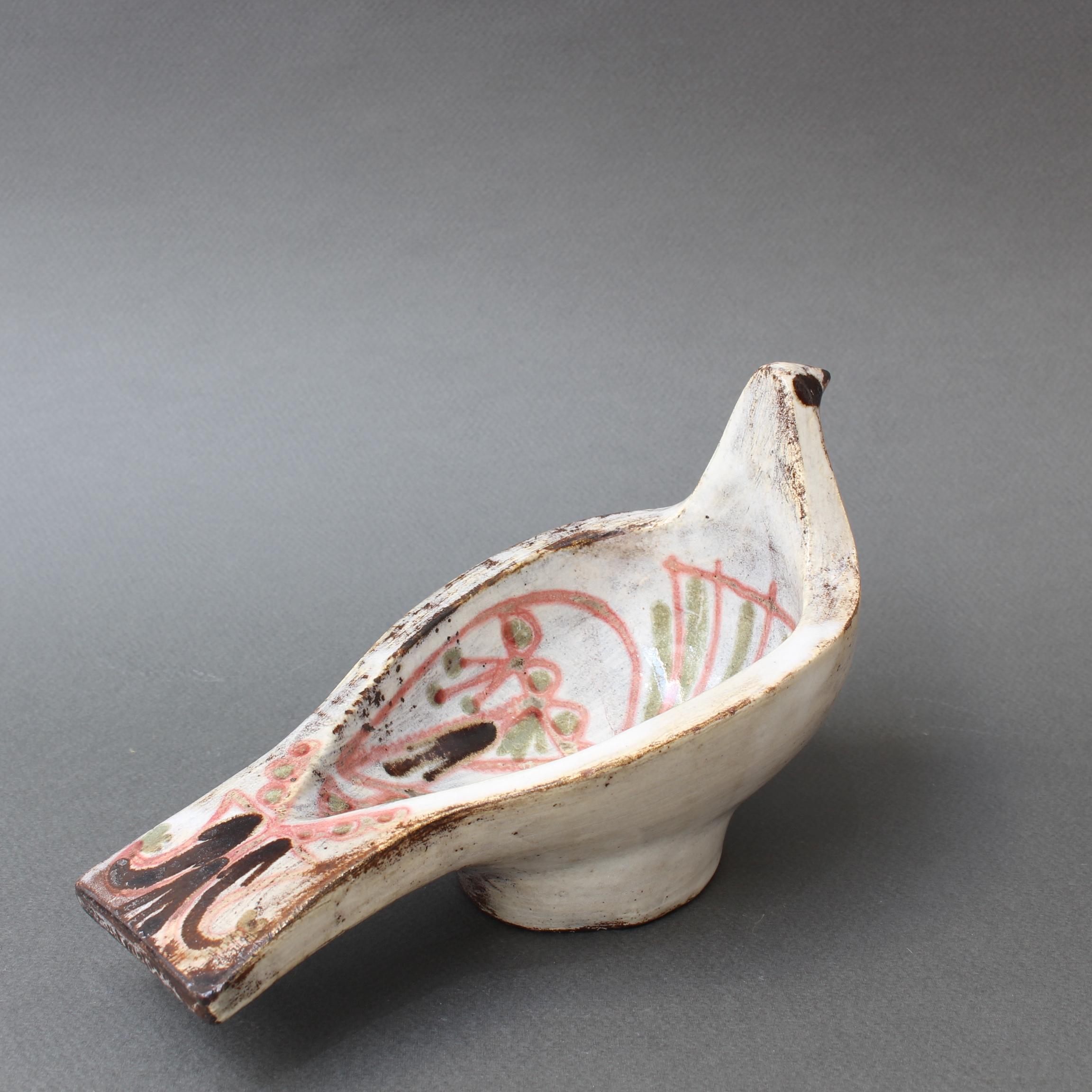 Ceramic Bird Vide-Poche by Jean Derval, circa 1960s 1